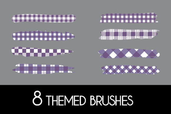 Evaluating 8 Purple Plaid Themed Brushes Patterns for Creative Projects