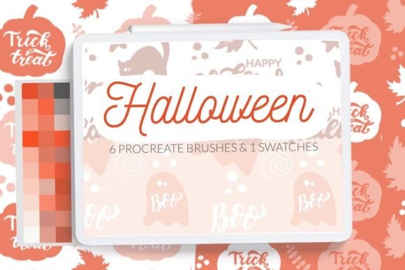 Halloween Pattern Brushes for Procreate