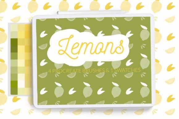 Lemons Pattern Brushes and Lemons Swatches: A Strategic Asset for Digital Branding