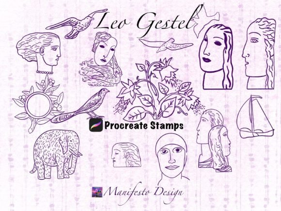 Leo Gestel Procreate Brushes BUNDLE 1: Mastering Expressive Line Art in the Digital Age