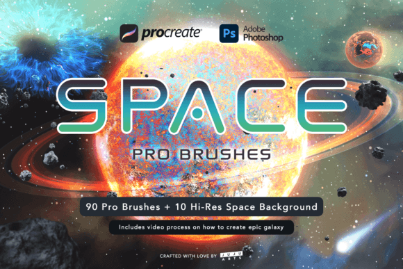 Mastering Cosmic Art with Space Pro Galaxy Brushes