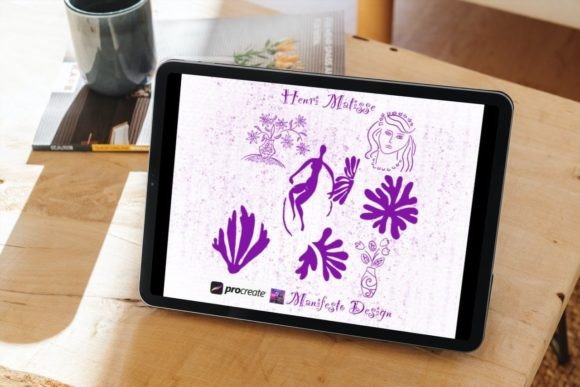 Mastering Expressive Line Work with Henri Matisse Procreate Brushes BUNDLE 8