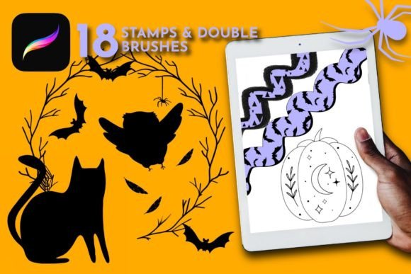 Mastering Spooky Designs with Halloween Procreate Brushes and Magic Stamp