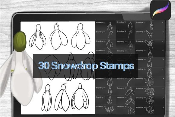 Snowdrop Brushes Procreate Stamps: A Strategic Asset for Digital Creators
