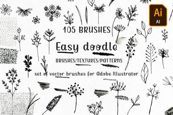 Streamlining Creativity with Easy Doodle Adobe Illustrator Brushes