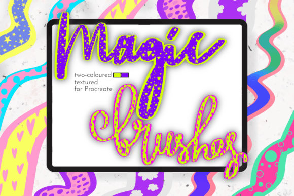 Textured Procreate Lettering Brushes