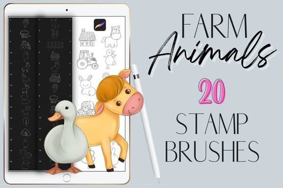 Transforming Digital Illustration with Procreate Farm Animals Stamp Brushes